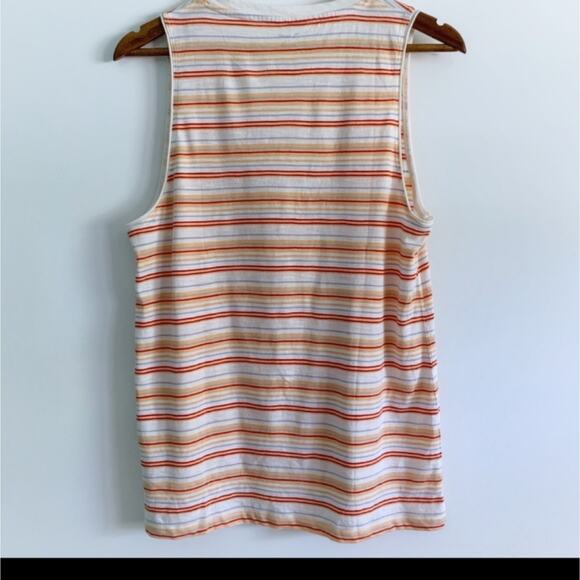 Madewell Striped Multi Whisper V Neck Tank - Picture 3 of 5